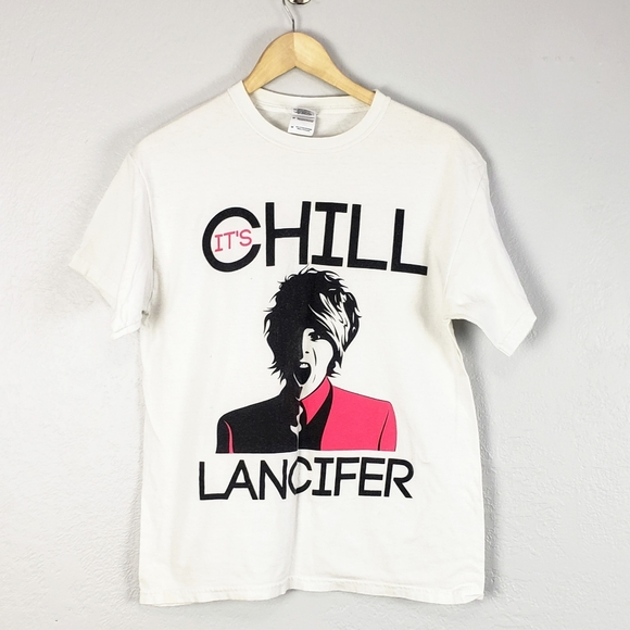 Vintage Chill Lancifer Graphic Tee Size Medium - Picture 1 of 9